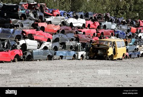 Car junkyard scrap yard germany hi-res stock photography and images - Alamy