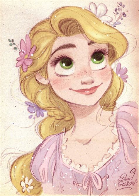 Rapunzel By David Gilson Dibujos Bonitos Princesas Disney Dibujos | Sexiz Pix