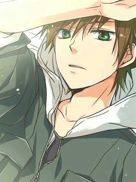 Anime boy, brown hair, green eyes; Anime Guys Please tell me the name of this Anime and/or ...