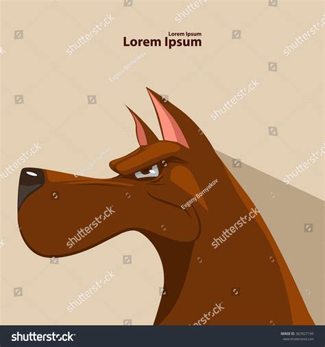 Angry Cartoon Dog Silhouette Profile View Stock Vector (Royalty Free) 363927194 | Shutterstock