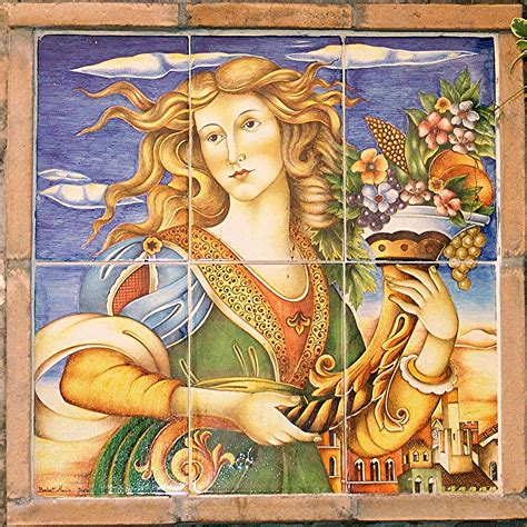 Free Images : woman, window, ceramic, italy, tile, painting, illustration, tiles, mythology ...