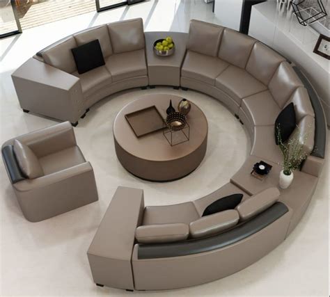 9 seater Rexin Round sofa set at Rs 98000/set in Kolkata | ID: 26533956433