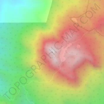 Gunung Argopuro topographic map, elevation, terrain