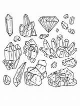 Gemstones coloring Pages sketch template