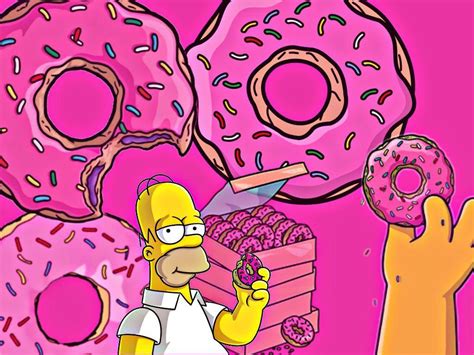 Homer Donuts Wallpapers - Top Free Homer Donuts Backgrounds - WallpaperAccess