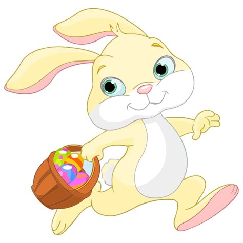 Easter bunny running | Free SVG