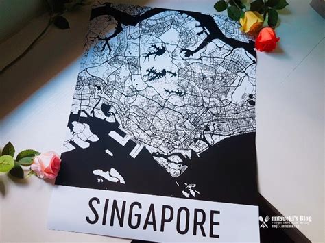 Singapore Street Map Poster from Modern Map Art! - mitsueki ♥ | Singapore Lifestyle Blogger ...