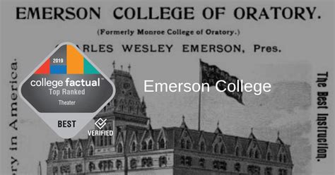 Emerson Earns #2 Rank in Massachusetts for Its Theater Program - College Factual