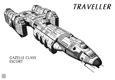 Traveller: Gazelle | Traveller rpg, Spaceship art, The stars my destination