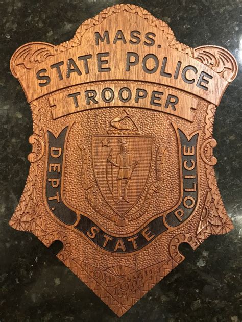 Massachusetts State Trooper Badge | State police, Trooper, Police