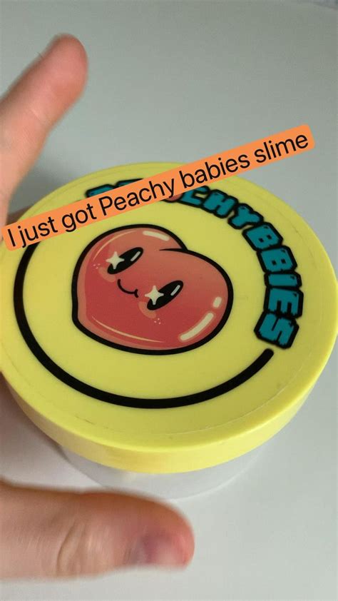 I just got Peachy babies slime | Peachy, Slime, Baby