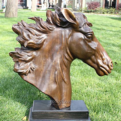 Custom High Quality Bronze Horse Head Sculpture for Sale BOKK-588- life ...
