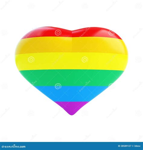 Heart of the gay flag stock illustration. Illustration of homosexual ...