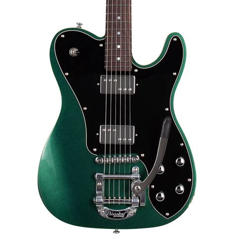 Schecter Guitar Research PT Fastback IIB Electric Guitar Dark Emerald Green Black Pickguard ...