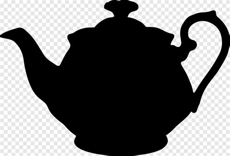 Théière café Silhouette Drink, théière, thé, tasse de thé png | PNGEgg