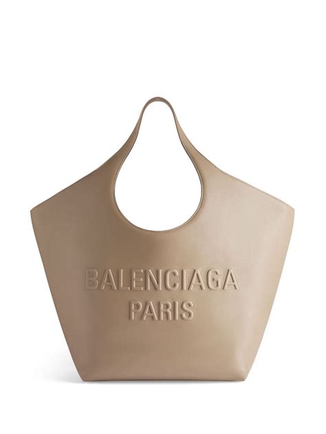 Balenciaga Mary-kate Leather Tote Bag In Beige | ModeSens