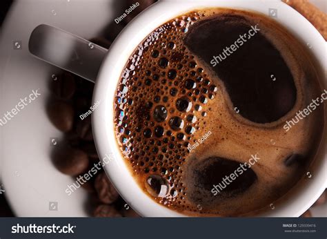 White Coffee Cup On Background Stock Photo 129339416 | Shutterstock