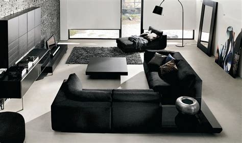 Black is the New White: Sophisticating Your Room Without Spooking | Black furniture living room ...