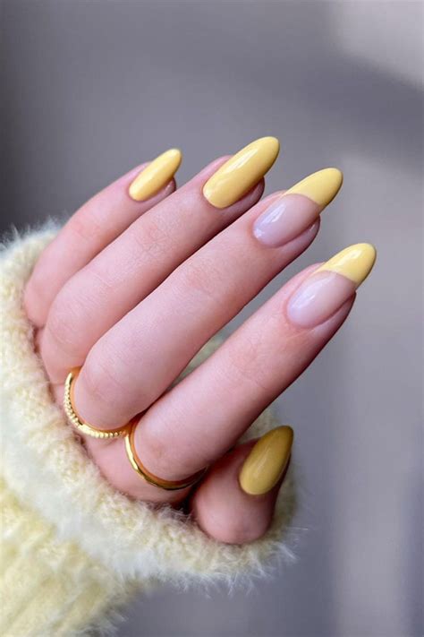 30 Cute Ways To Wear Pastel Nails : Pastel Yellow French Tip Nails I ...