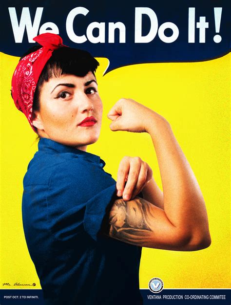 we can do it...too. Riveter Rosie tribute. by MrAlarcon on DeviantArt