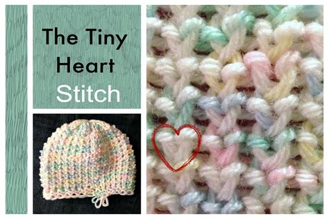 LOOM KNITTING STITCHES Tiny Heart Stitch on a Knitting Loom