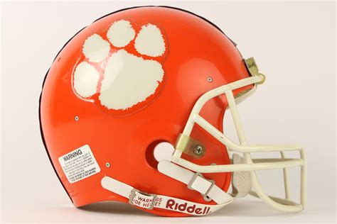 Lot Detail - 1980's circa Clemson Tigers Game Worn Football Helmet (MEARS LOA)