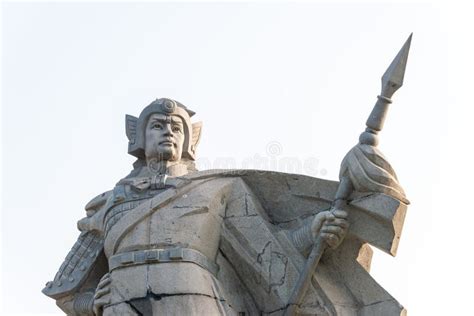 Zhao Yun Statues at Zilong Square in Zhengding, Hebei, China. Stock Image - Image of kingdoms ...