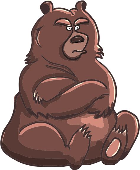 grumpy bear - Openclipart