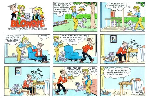 Blondie Comic Strip | Blondie comic, Comic strips, Blondie and dagwood