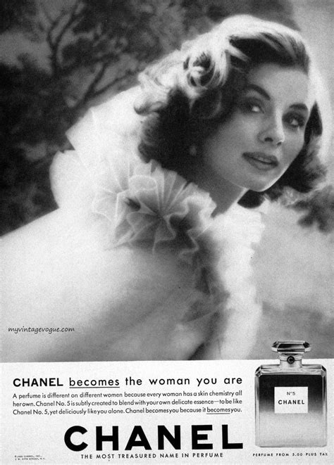 1950s Chanel No. 5 Ad ~ Suzy Parker | Suzy parker, Chanel ad, Chanel perfume