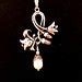 Art Nouveau Jewelry Flower Branch Pearl Necklace Art | Etsy