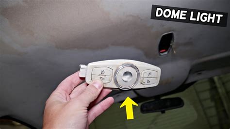 FORD FOCUS MK3 FRONT INTERIOR DOME LIGHT REPLACEMENT REMOVAL. OVERHEAD LAMP - YouTube