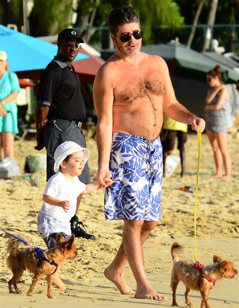 Simon Cowell Hits the Beach With His Adorable Son, Eric — See the Pics ...