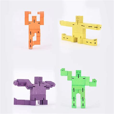 Aliexpress.com : Buy Anime Wood Cubebot Cube Robot Robotic Puzzle ...