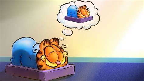 Garfield, Kucing, Kartun - Garfield On The Phone - 1680x1050 Wallpaper - teahub.io