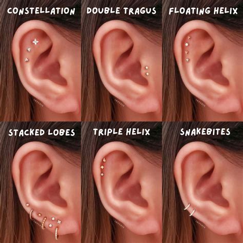 6 Must-Try Trending Ear Piercing Placement Styles - Impuria.com