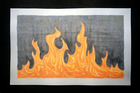 Fire Pencil Drawing at GetDrawings | Free download