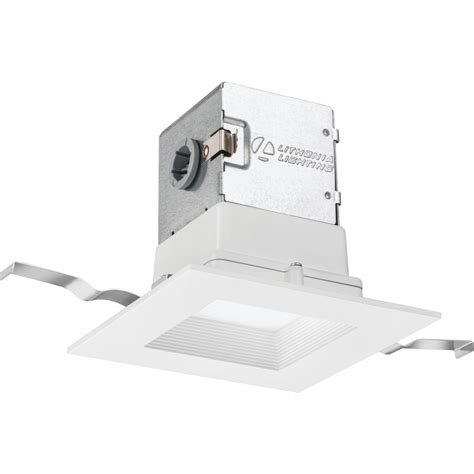 Lithonia Lighting Lithonia OneUp Square 6 in. White Integrated LED ...