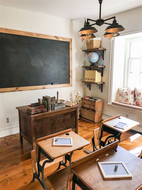 I turned our homeschool room into a one room schoolhouse, complete with ...