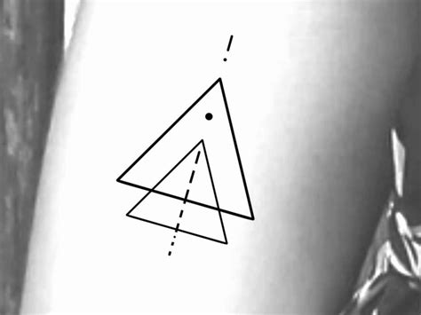 Triangle Geometric Temporary Tattoo