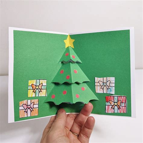 Pop Up Christmas Tree Card - Raising Hooks