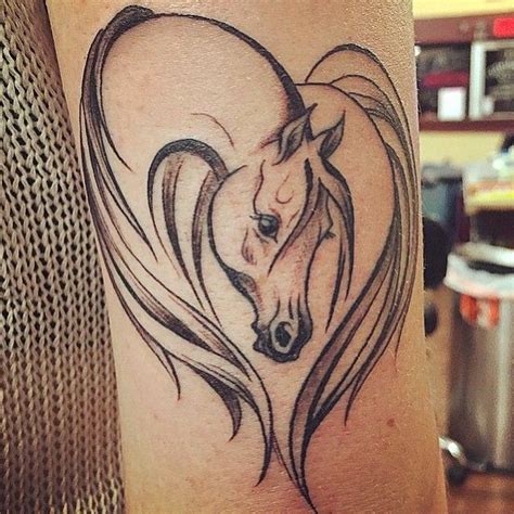 Horse/heart tattoo by Chip Telano at All Saints Tattoo. | Horse heart tattoo, Horse tattoo, Dog ...