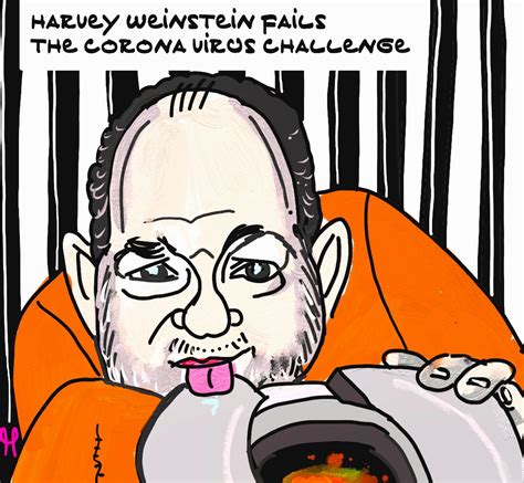Harvey Weinstein corona virus challenge political cartoon toilet – Political Cartoon