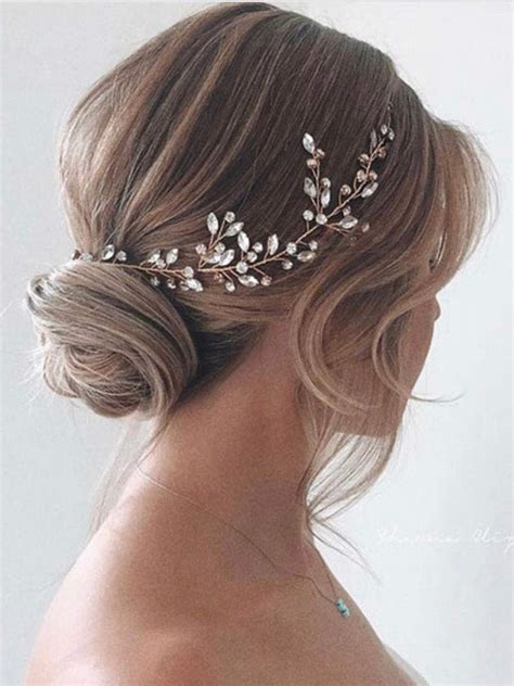 Bridal Crystal Wedding Headband Forehead Hair Piece Halo Hair Vine Bridal Hairpiece HV-156 - www ...