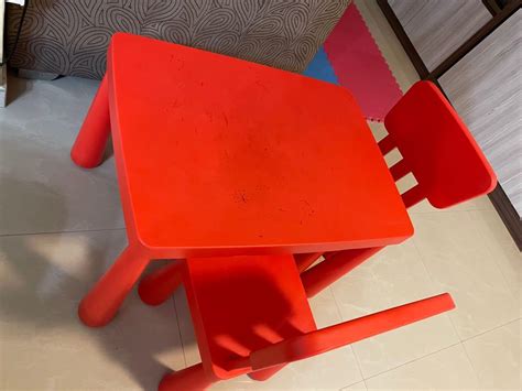 Ikea kids table & chairs set, Furniture & Home Living, Furniture, Tables & Sets on Carousell