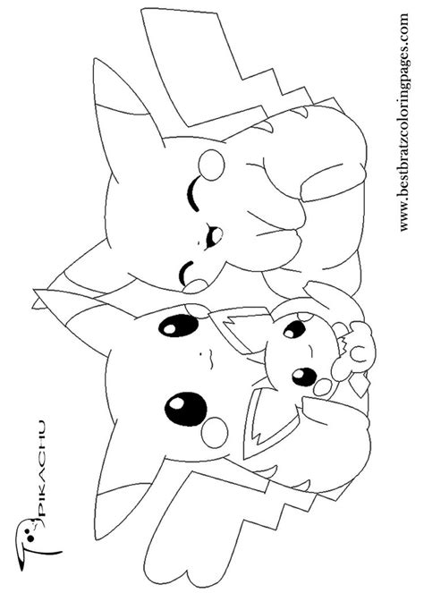 Pikachu coloring pages to download and print for free