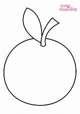 Easy Printable Orange Coloring Pages For Kids sketch template