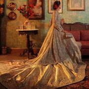 Buy Royal Long Tail Lehenga Gown Pakistani Bridal Dress Texas – Nameera ...