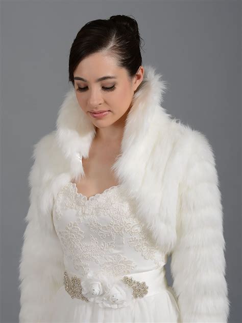 White Fur Bolero Shrug Online | bellvalefarms.com