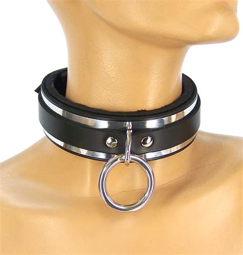 Axovus LLC > Collars > Lined Metal Band Bondage Collar